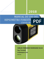 Configuracion Hipsometro Forestry Pro