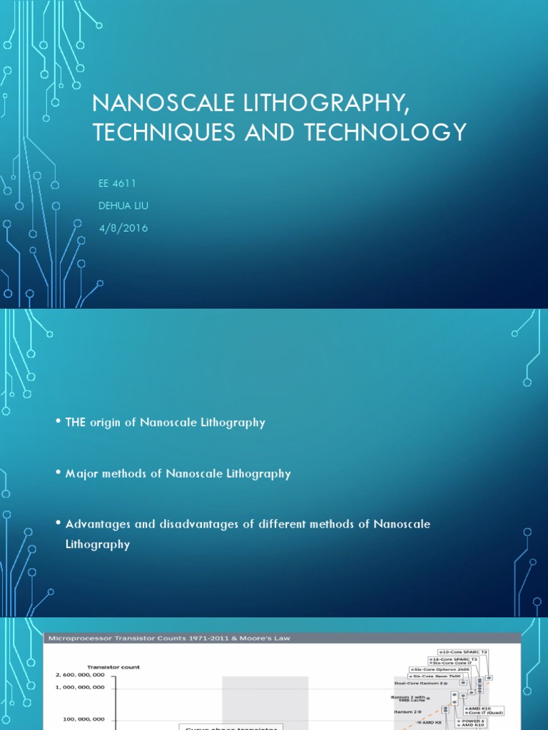 Nanoscale Lithography, Techniques and Technology PDF Nanotechnology