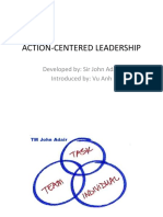 Action-Centered Leadership: Developed By: Sir John Adair Introduced By: Vu Anh