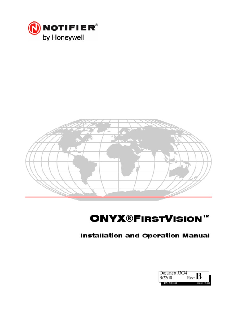 ONYX FirstVision Installation and Operation Manual PDF | PDF | Smoke ...