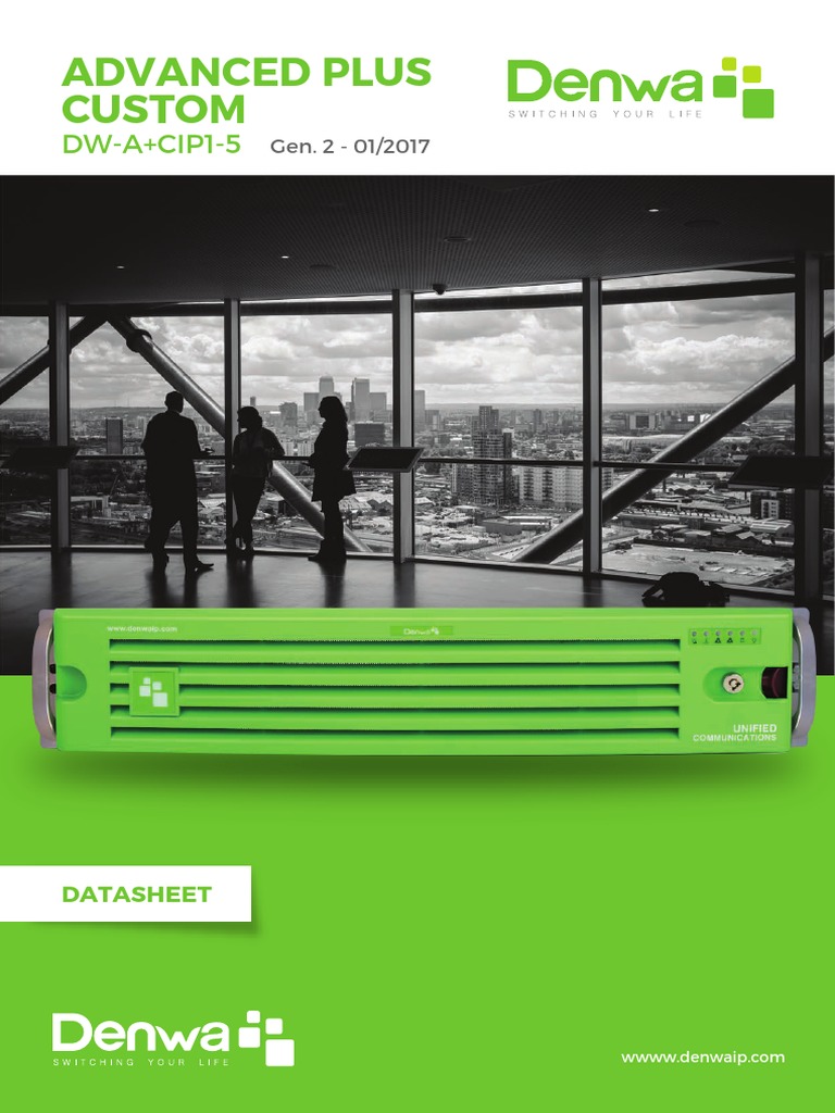 Datasheet Denwa Advanced Plus Custom | PDF | Protocolos de capa física ...