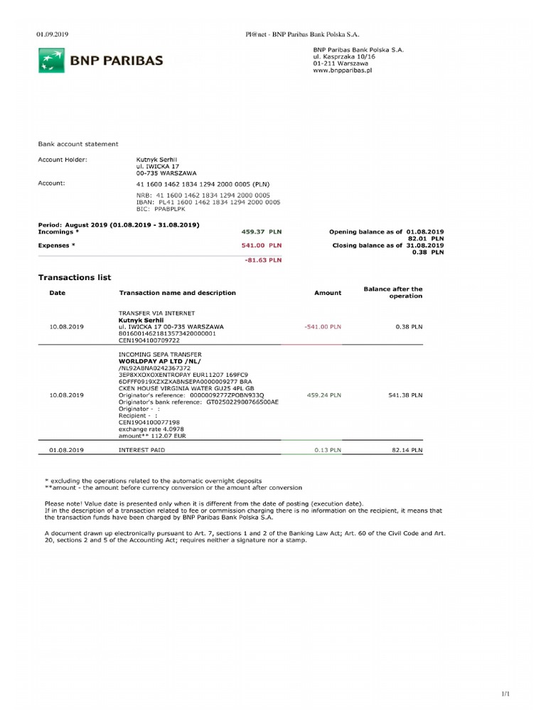 Statementlist PDF | PDF