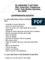 Comprensión Escrita