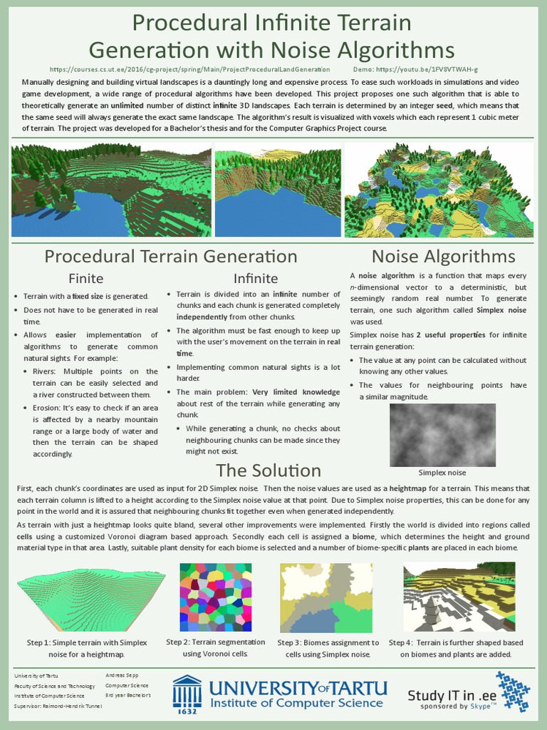 Infinite Terrain Generation with Simplex Noise | PDF | Algorithms | Numbers