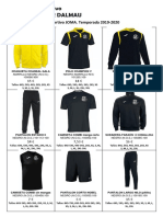 Xavo CDBD Catalogo Ropa JOMA 2019-2020