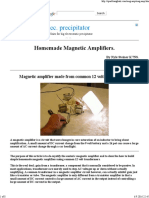 Homemade Magnetic Amplifiers PDF
