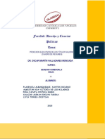 Procesos Ejecutivos de Los Titulos Valores Cuadro Resumen PDF