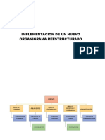 Implementacion de Un Nuevo Organigrama Reestructurado