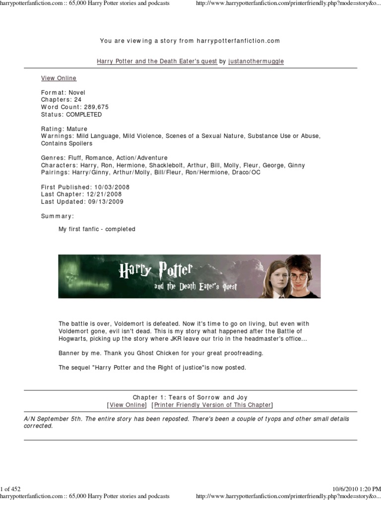 Harry Potter and Death Eaters Quest | PDF | Harry Potter | Artificial  Mythology, image size:768x1024