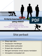 Minggu 2 - Kriteria Kaunselor Komuniti Yang Efektif