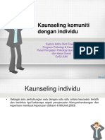 Minggu 3 - Kaunseling Komuniti Dengan Individu