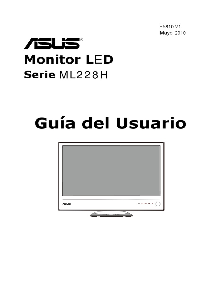 ML228 UserGuide Spanish PDF PDF Monitor de computadora Hdmi