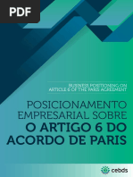 CEBDS_Posicionamento Empresarial Sobre o Artigo 6 Do Acordo de Paris