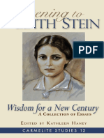 (Carmelite Studies (Book 12) ) Kathleen Haney (Editor) - Listening To Edith Stein - Wisdom For A New Century-ICS Publications (2018)