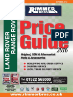 Land Rover Price Guide 2016 Low