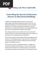 Controlling the Spread of Infectious Disease in Educational Buildings