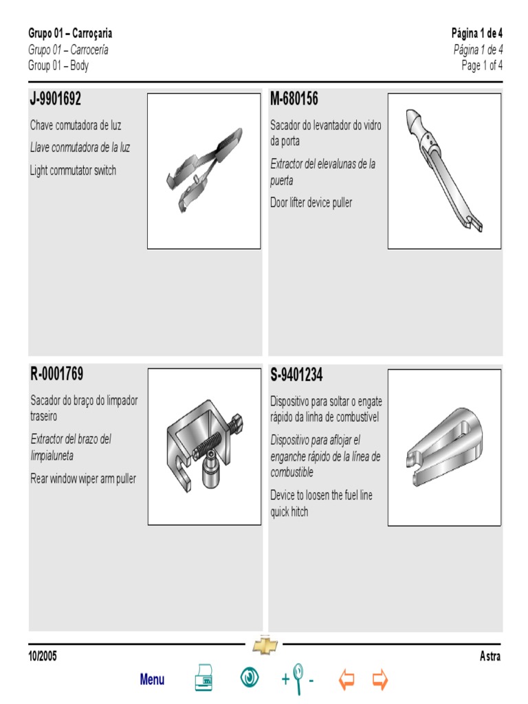 Manual Ferramentas Especiais PDF | PDF | Componentes | Tecnologia de  veículos