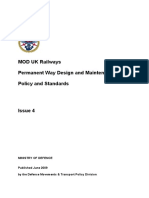 MOD UK Railway Permanent Way Design and Maintenance - Issue 4