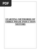 Induction Generator Starting Methods