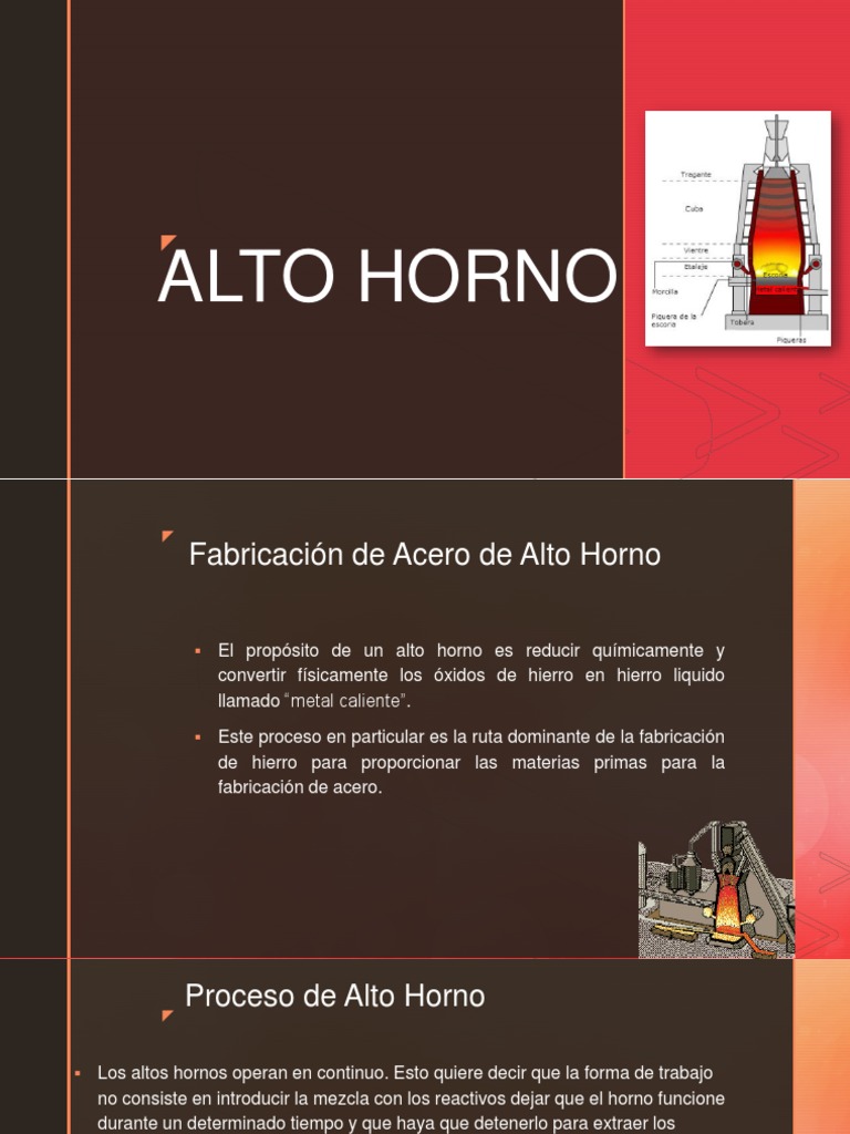 Alto Horno PDF Hierro Alto horno