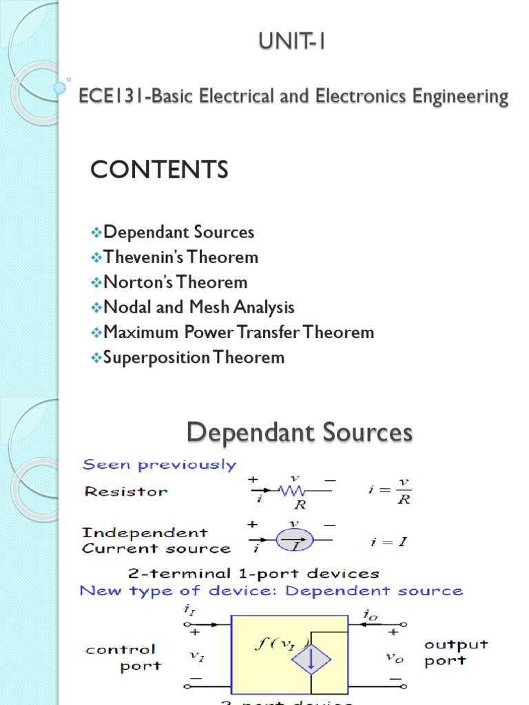 Electrical Engineering Theorems Guide | PDF | Electrical Network | Voltage