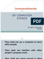 Ten Commandments: of Computer Ethics