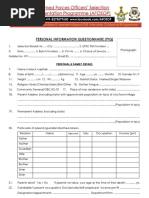 PIQ Form SSB | PDF