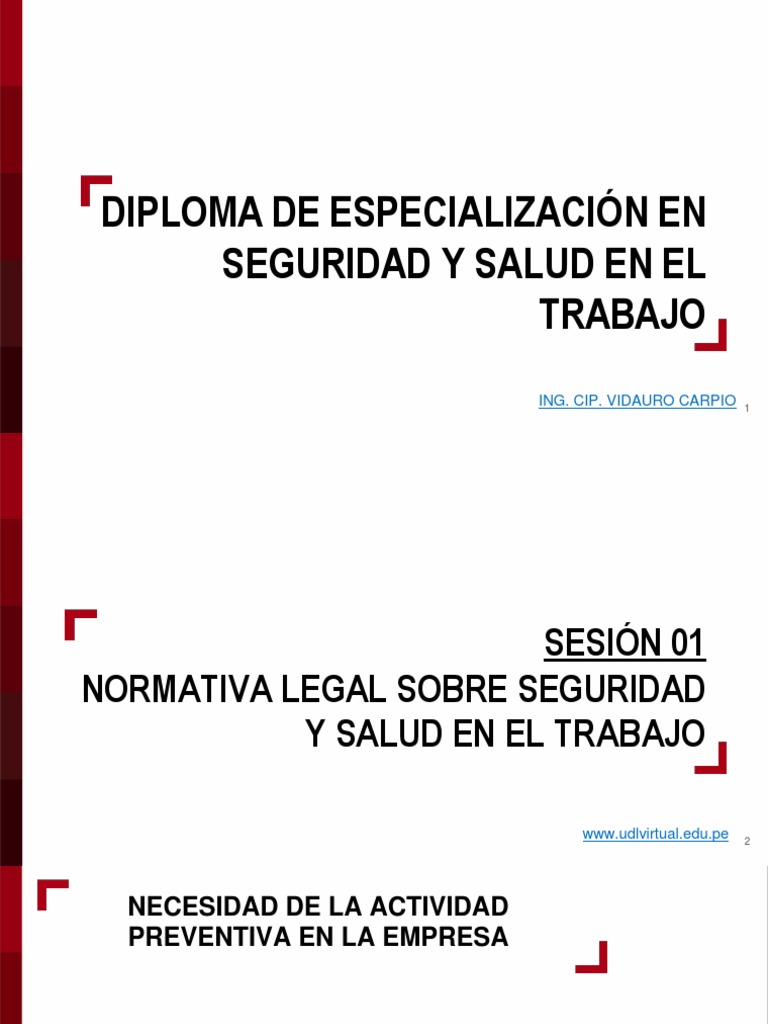 Normativa de Seguridad y Salud en El Trabajo | PDF | Derecho laboral ...