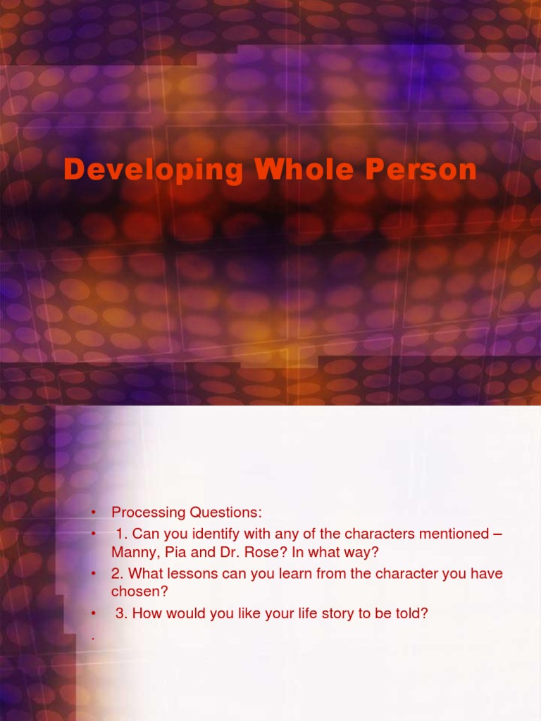 Developing Whole Person Pdf Mind Medicine