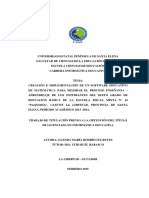 Creación e implementación de un software educativo de matemática para mejorar el proceso enseñanza – aprendizaje de los estudiantes del sexto grado de educación básica 