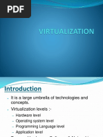 Characteristics of Virtualized Environment