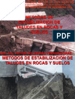 C 09 Metodos de Estabilizacion de Taludes en Suelos y Rocas