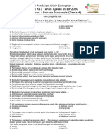 Soal Tematik Kelas 6 Tema 4 Bahasa Indonesia PDF