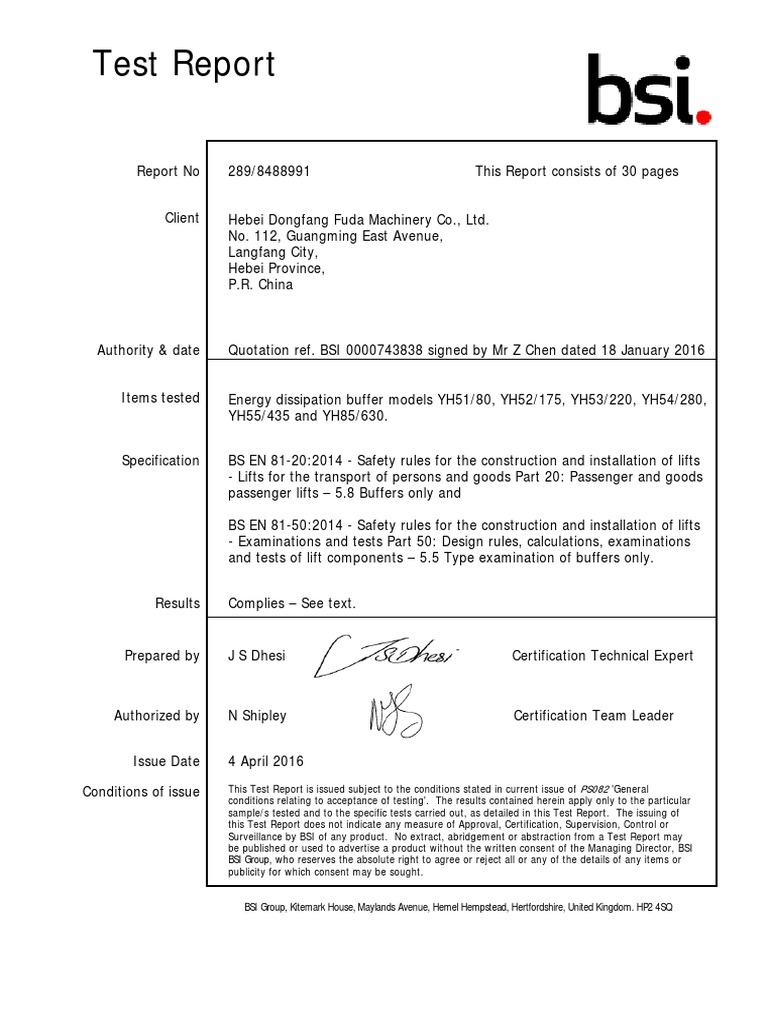 Canny Klw Elevator Certificate Elevator Liquids
