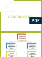 Materi Pengisian Catatan Batch Dan Label Industri