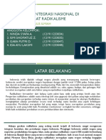 Kehancuran Integrasi Nasional Di Indonesia Akibat Radikalisme