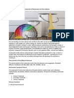 Treatment of Wastewater For Paint Industry