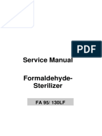 Service manual for FA 95/130LF formaldehyde sterilizer