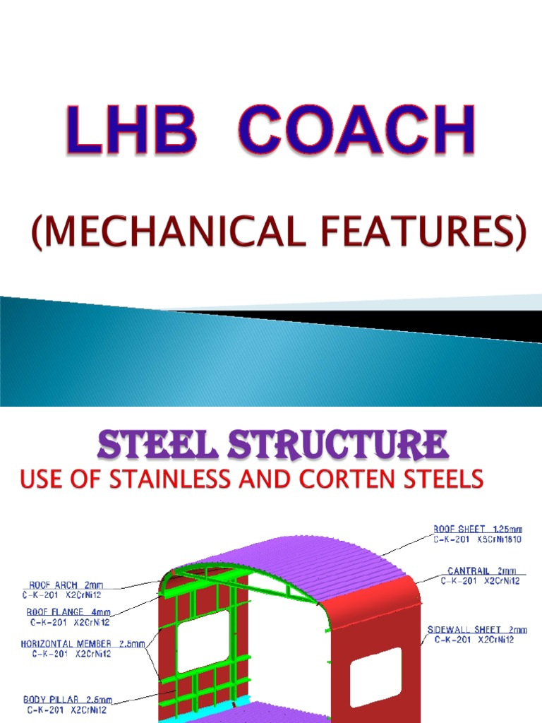 LHB Coach (Mechnical Features) PDF Building Insulation Door