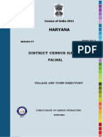 Census of India 2011 - District Census Handbook Palwal Village and Town Directory