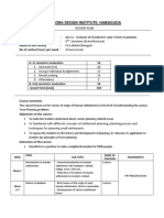 Human Settlements and Town Planning