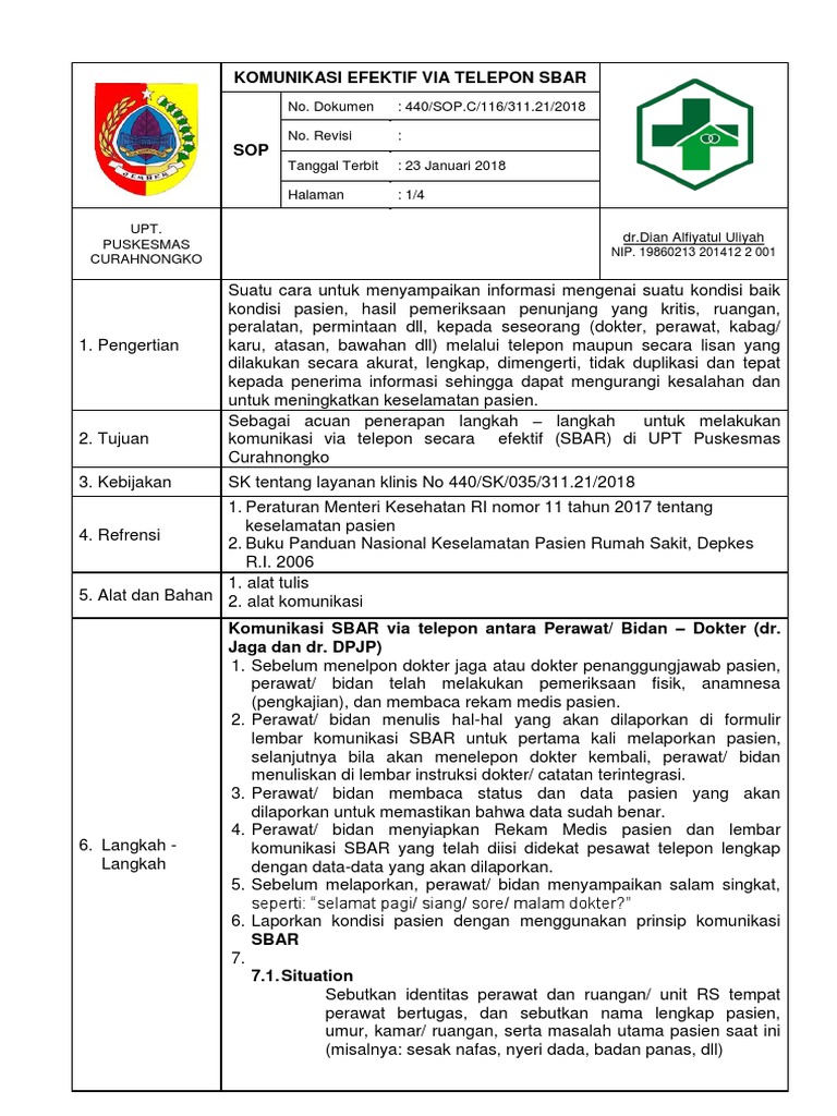 Sbar | PDF