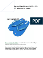 Peluang Usaha Jual Sandal Jepit - 0822-1429-7187 - Bisnis Sandal Jepit Swallow