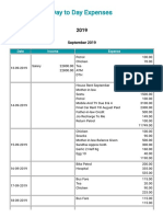 Expense Day-To-Day Expenses 2019 PDF