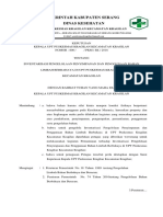 SK INVENTARISASI PENGELOLAAN PENYIMPANAN DAN PENGGUNAAN BAHAN LIMBAH BERBAHAYA