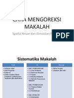 Cara Mengoreksi Makalah