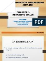 Foundation Engineering Chapter 3: Retaining Walls Lecture 3A