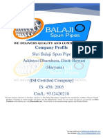 Balaji Spun Pipes Company Profile