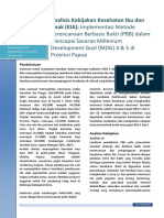 Perencanaan Program KIA Berbasis Bukti PDF