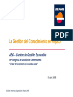 La Gestion Del Conocimiento en REPSOL. 2009 PDF